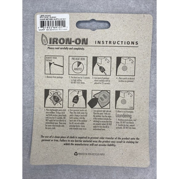 Girl Scouts Daisy Journey Award Between Earth And Sky Iron-on 4 Pc Patch Set - Picture 2 of 3